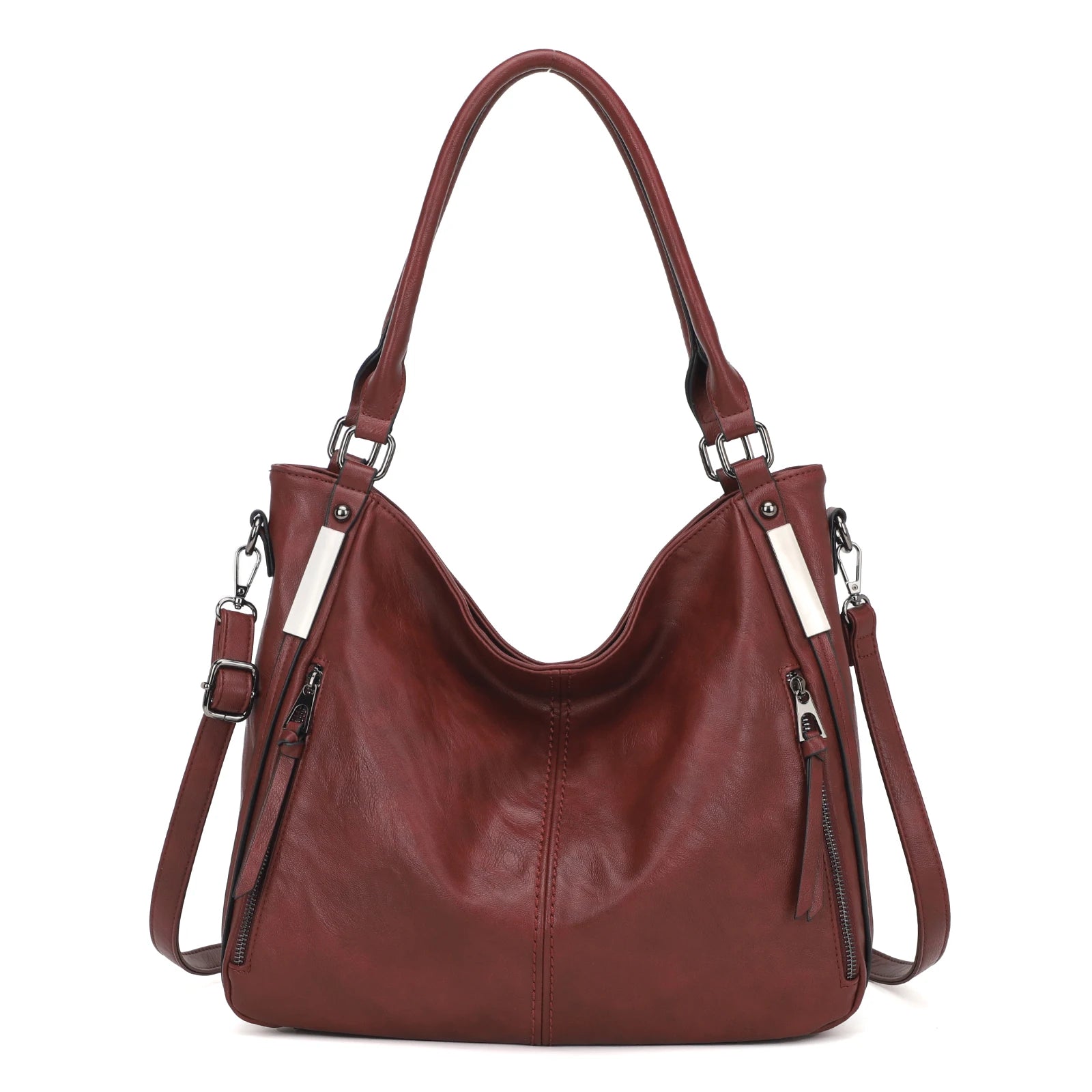 Large Soft Shoulder Hobo Bag for Women – Oversized PU Leather Handbag