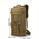 50L Multi-Purpose Outdoor Backpack – Large-Capacity Travel & Luggage Bag | Men’s Convertible Messenger Carry Pack