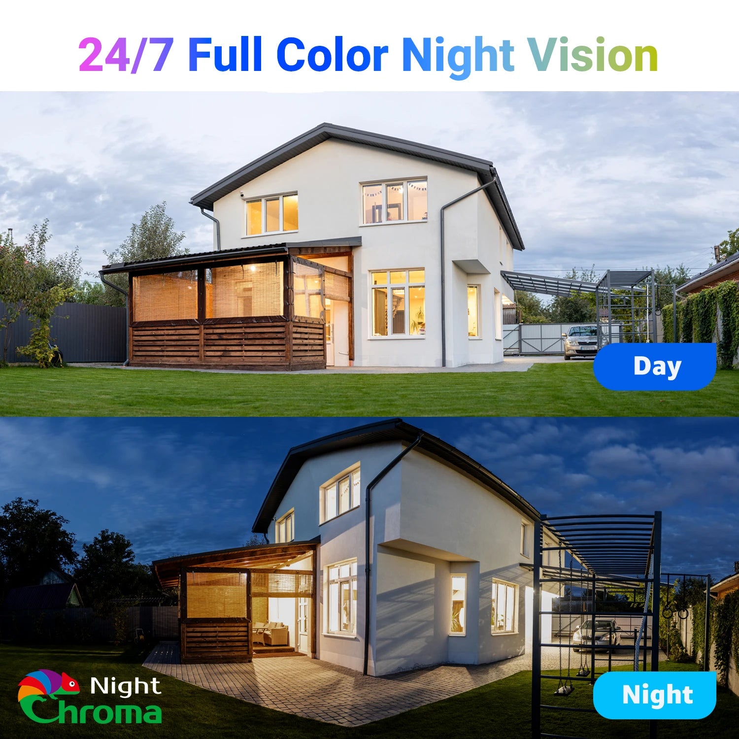 ANNKE 6MP PoE Outdoor Security Camera – Full-Color Night Vision, 2-Way Audio & 2.8mm Lens Surveillance for NVR Systems