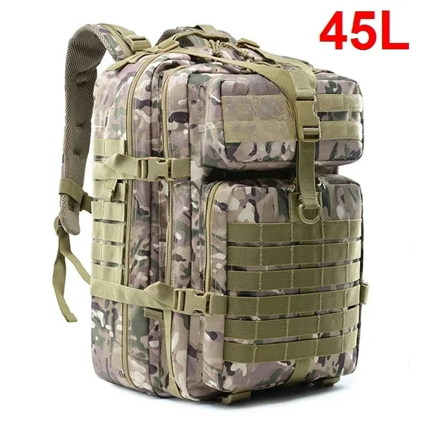 30–50L Tactical Survival Backpack – Modular Outdoor Assault Pack for Hiking, Trekking & Hunting