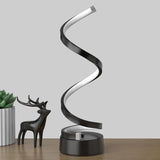 🌀 Classic Creative Spiral LED Table Lamp – Modern Minimalist Dimmable Lamp with Adjustable Arm & Soft Multifunctional Light