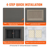 Tile-Ready Recessed Shower Niche Insert – Wall Shelf Organizer for Soap & Shampoo