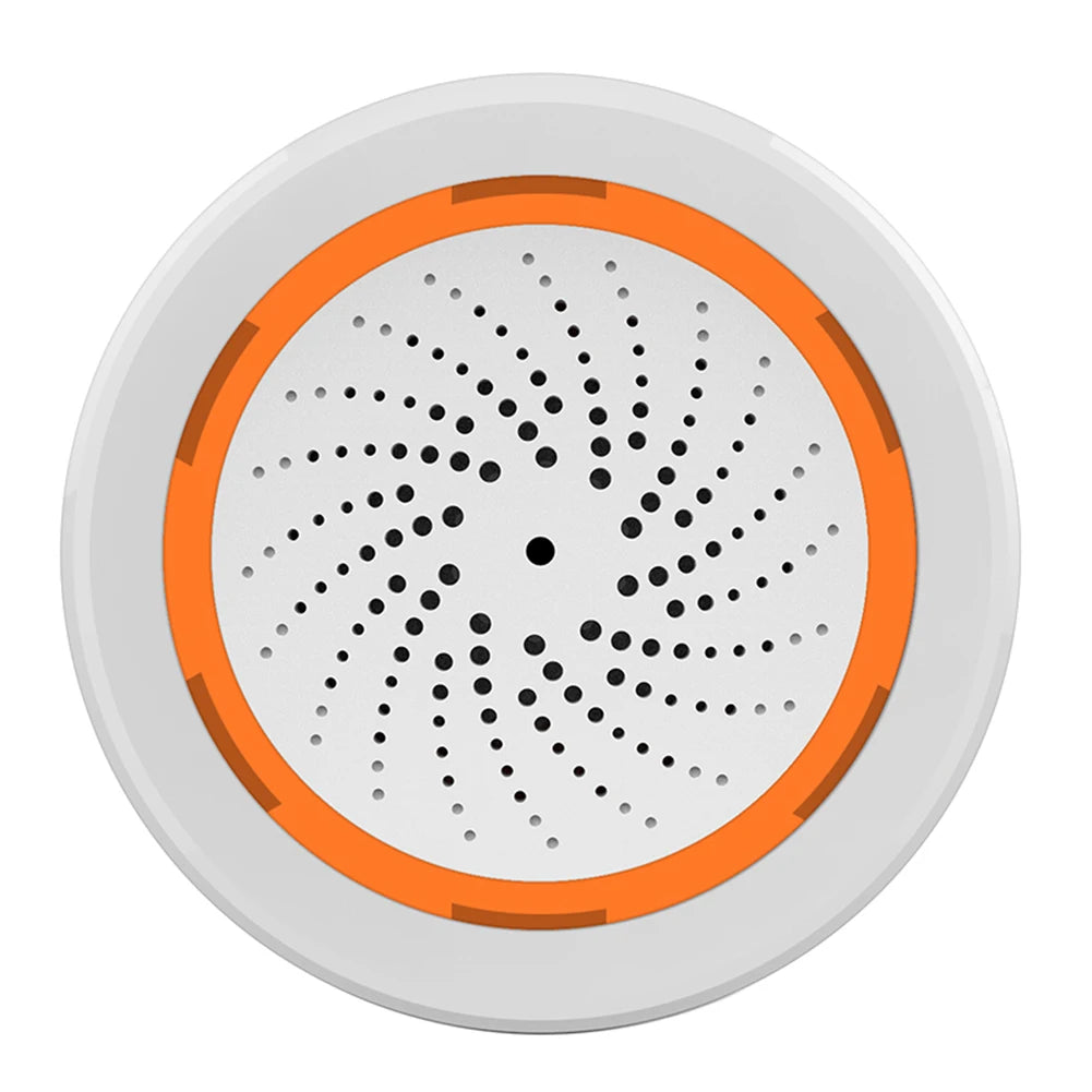 Smart Tuya Zigbee Alarm Siren – 90dB Sound & Light Home Security System with App & Remote Control