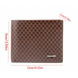 Men’s Short PU Leather Wallet – Elegant Credit Card Holder & Billfold Purse with ID Window and Clutch Design
