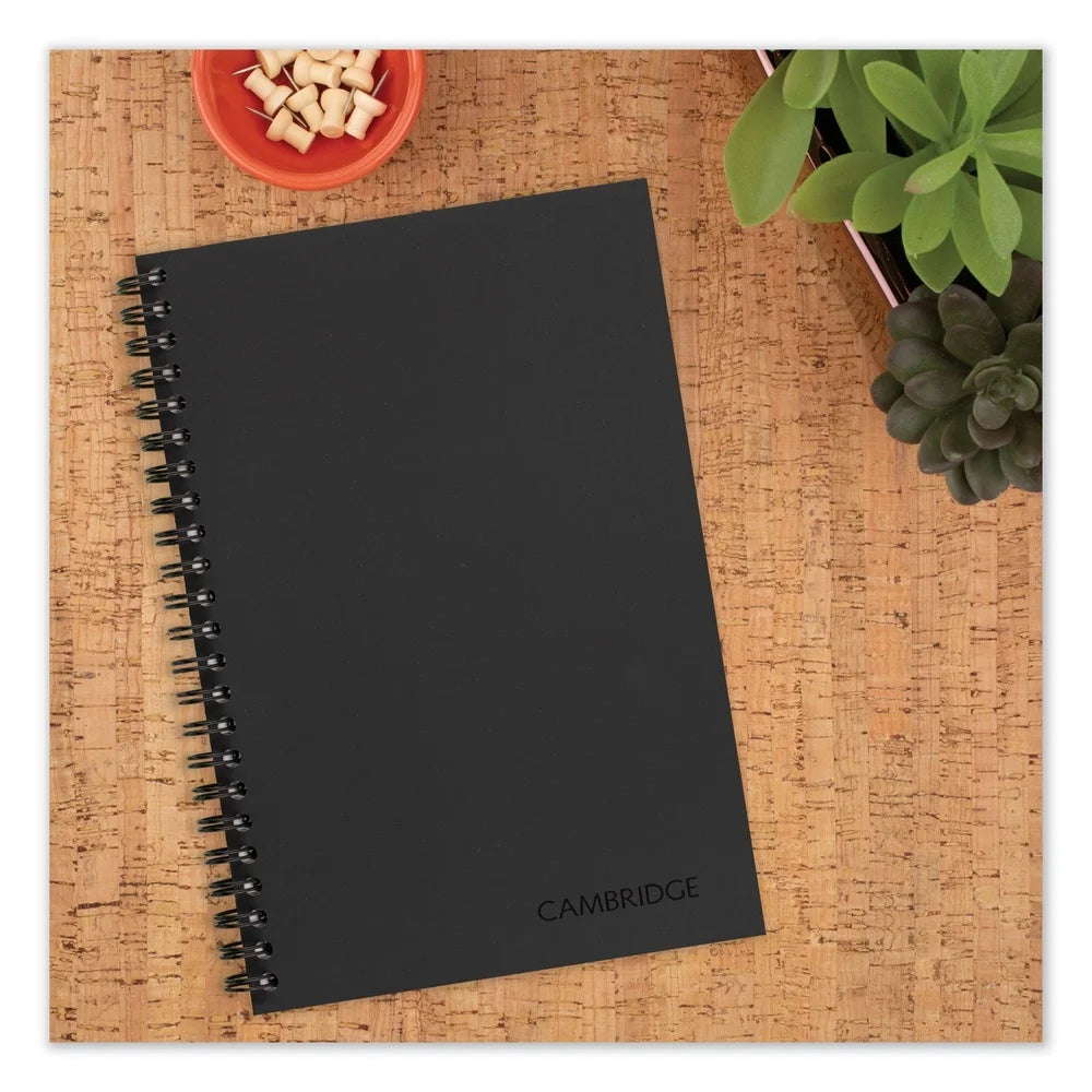 Wire-Bound Business Notebook – 80-Sheet Legal Ruled Journal with Perforated Pages for Meetings & Tasks 📓