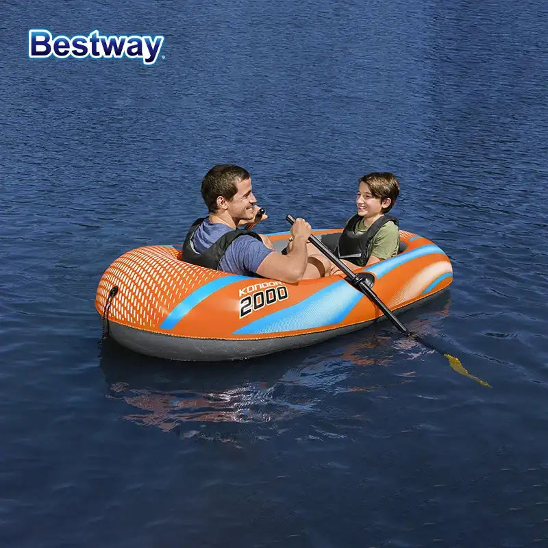 Bestway 61142 Heavy-Duty Inflatable Kayak for 1-3 Persons – Durable PVC Adventure Boat