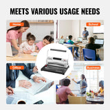 📚 SucceBuy Coil Binding Machine – 34-Hole Manual Spiral Punch Binder for 120 Sheets with Adjustable Spine