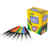 Crayola® No-Drip Paint Brush Pens – 40 Assorted Washable Colors for Kids, Classrooms & Creative Projects