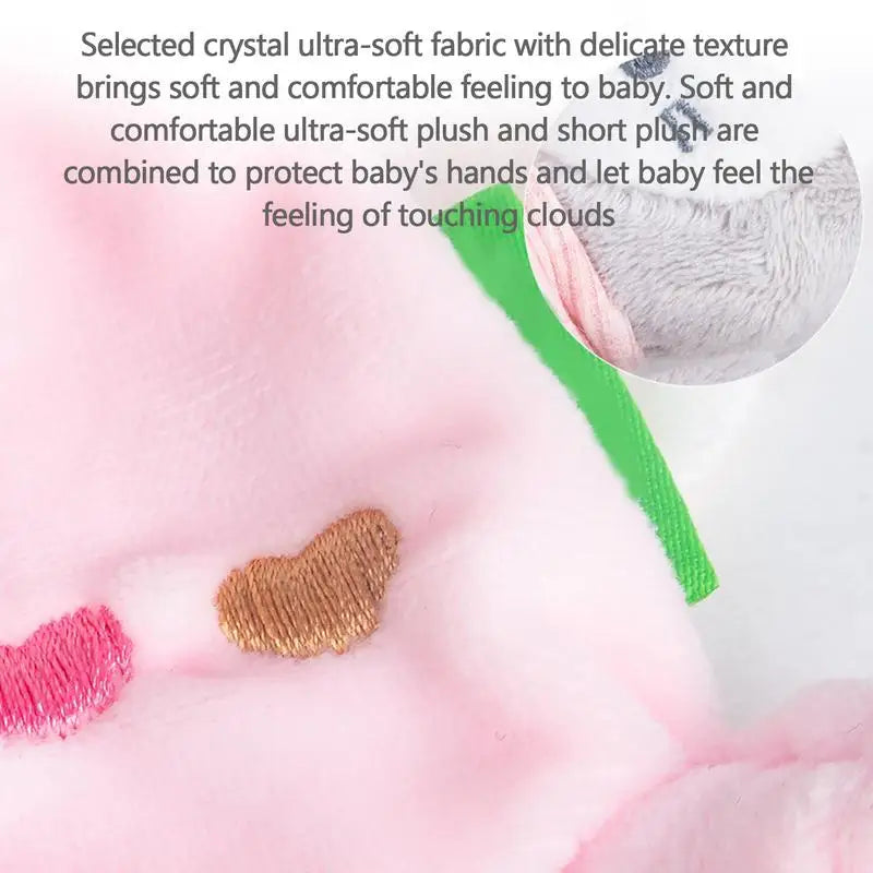 Loveys for Babies Boy – Plush Security Blanket with Teether, Soft Stuffed Animal Snuggle Toy for Comfort & Chewing Relief
