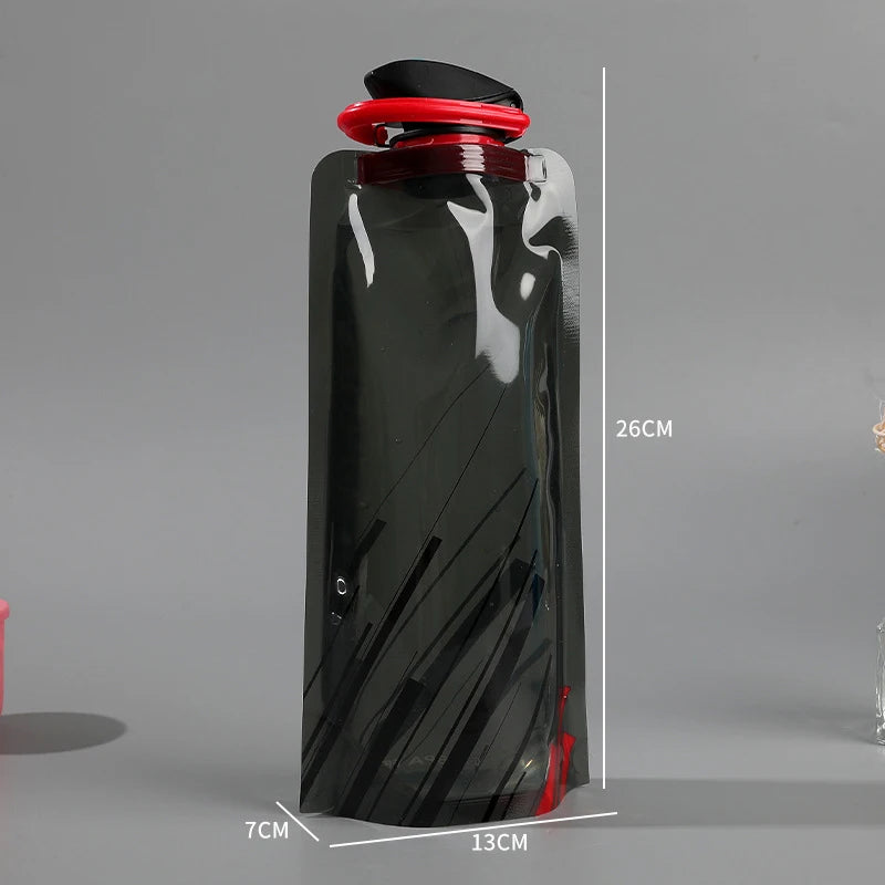 700ml Collapsible Sports Water Bottle – Reusable Folding Travel Bottle for Outdoor & Daily Use