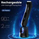 Sejoy Cordless Hair & Body Grooming Kit for Men – Rechargeable Hair Clipper, Beard Trimmer, Nose/Ear Trimmer & LED Display