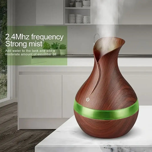 USB Humidifier & Cool Mist Maker – Portable Air Diffuser with 7-Color LED Lights for Bedroom, Living Room & Home