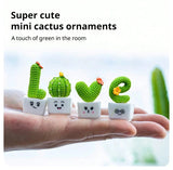 Set of 4 Mini Artificial Succulent Plants – Faux Green Succulent Décor for Home, Office & Tabletop Styling