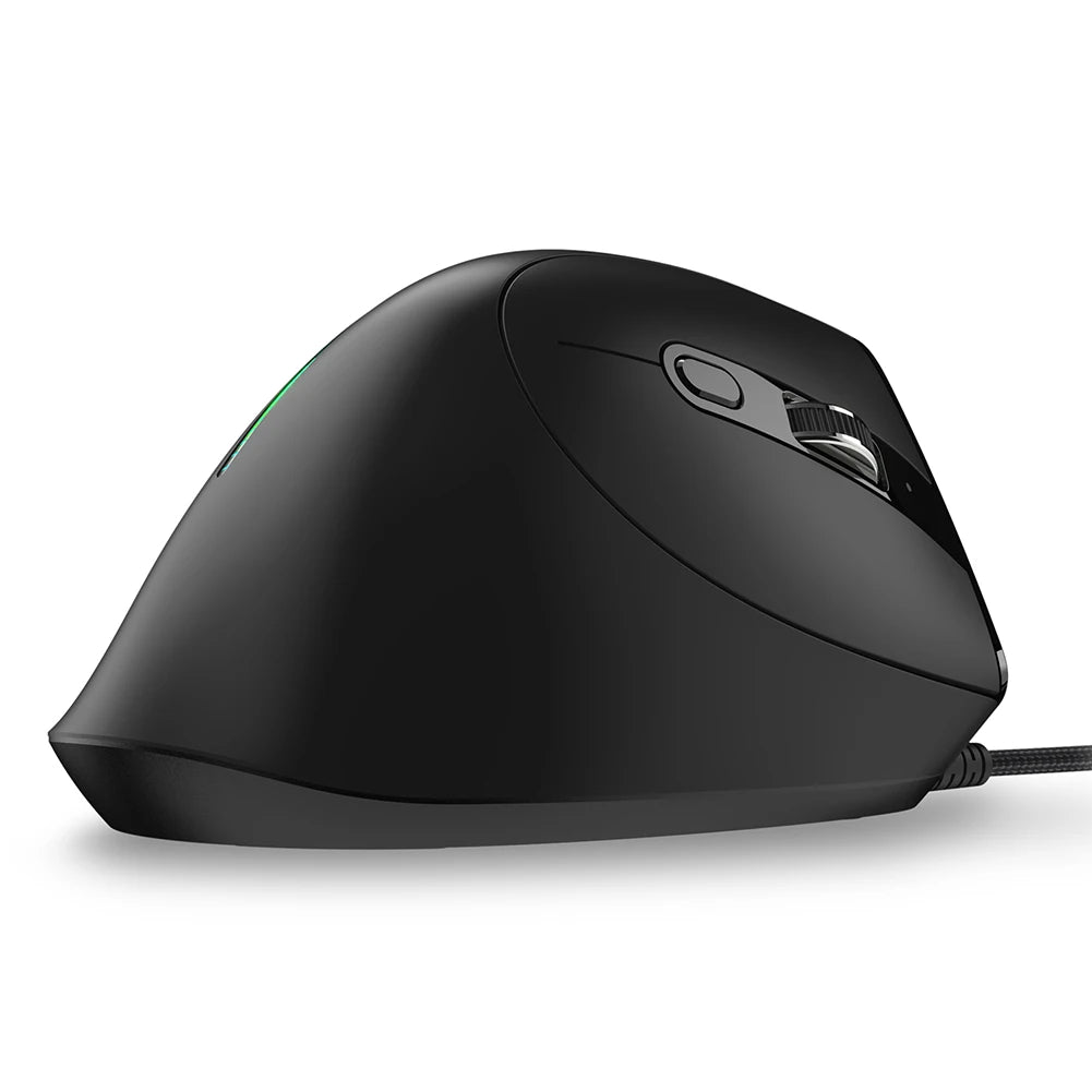 Zelotes T-50 Vertical Gaming Mouse – RGB Wired Ergonomic Optical Mouse with 9 Buttons & 12,800 DPI Adjustable Sensor