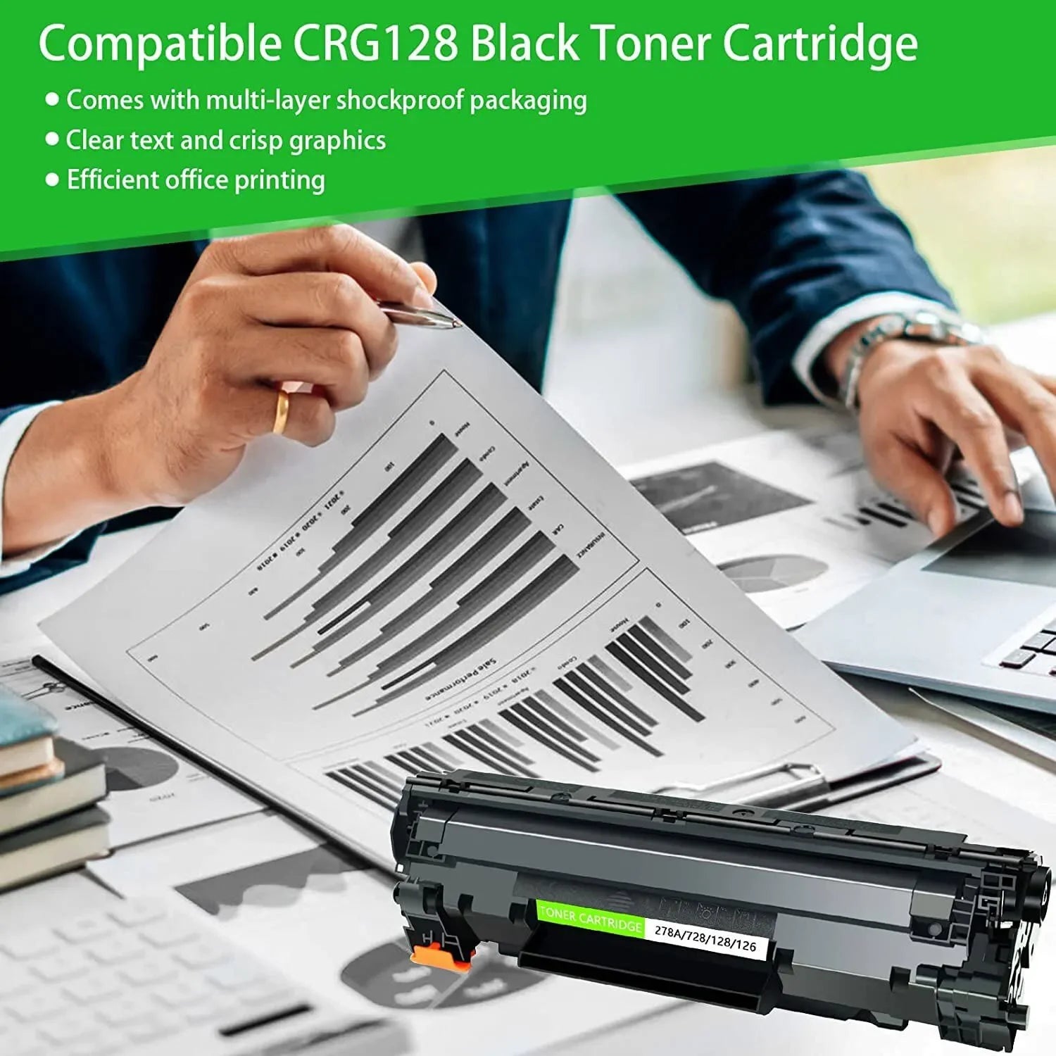 Greencycle 78A (CE278A) Black Toner Cartridge – Compatible with HP LaserJet Pro M1536dnf, P1560, P1606dn & MFP Series