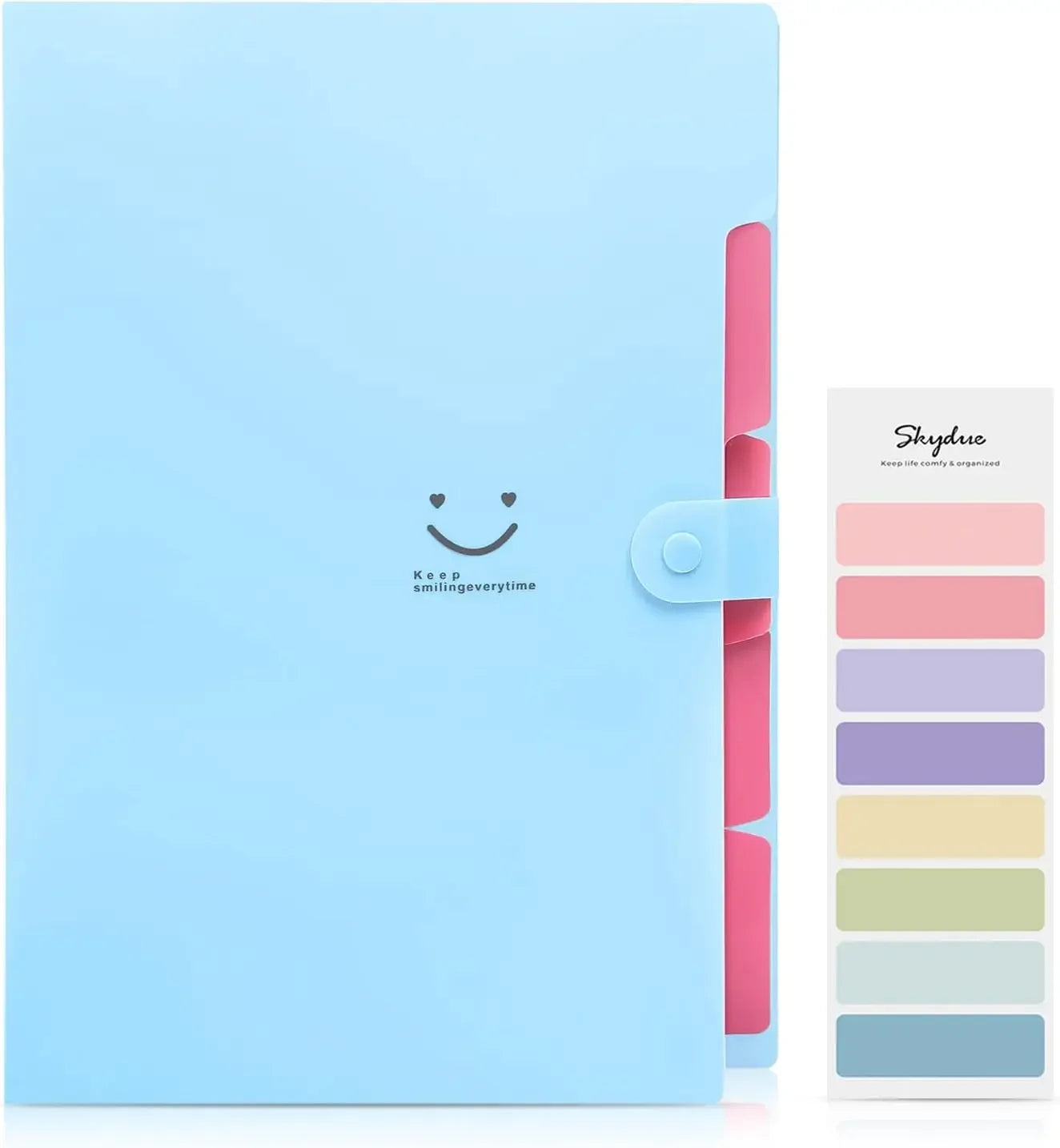A4 Paper Expanding Folder – Pocket Organizer, Portable Document Storage for School, Office & Home (Purple)