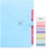 A4 Paper Expanding Folder – Pocket Organizer, Portable Document Storage for School, Office & Home (Purple)