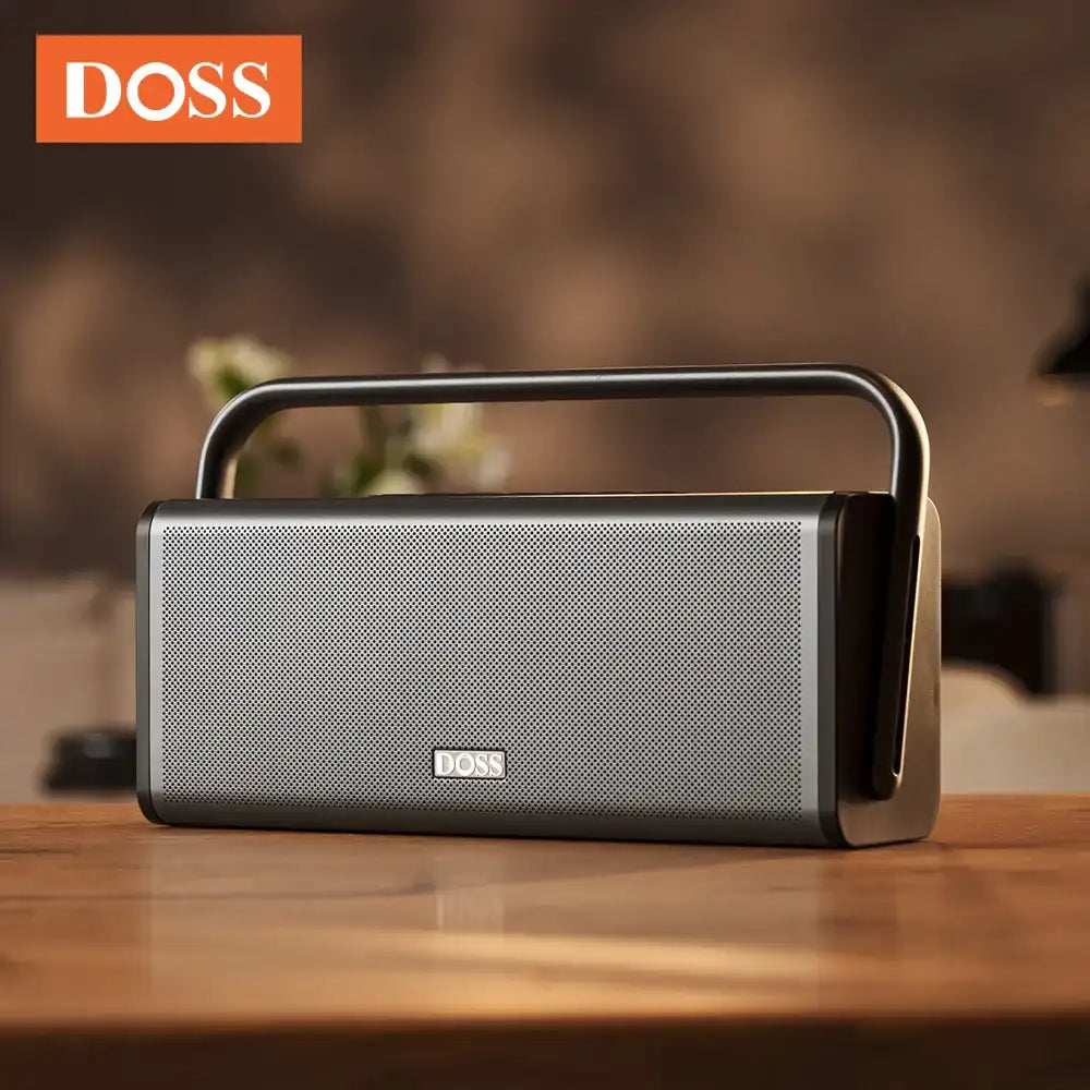 DOSS Home Wireless Bluetooth Speaker – 50W Stereo With Bass Subwoofer, Metal Body & Alloy Handle 🎵🔊