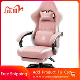Ergonomic Gaming Chair – Breathable Fabric Gamer Seat with Gel Pad, Pocket Spring Cushion & Storage Bag