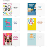 30-Count Funny Birthday Card Assortment – Recycled Paper Greeting Cards with Envelopes, Seals & Storage Box