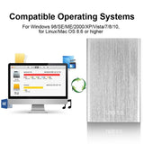 2.5-Inch Portable Hard Drive Enclosure – USB 3.0 External HDD Case for 1TB+ Mobile Storage, Compatible with PC & Mac