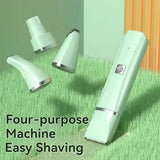 Rechargeable Cordless Pet Grooming Kit – Quiet Nail Grinder & Shaver for Dogs & Cats