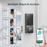 Smart Door Lock with Doorbell – Keyless Bluetooth Deadbolt, Auto Lock, APP Control for Secure Front Door Access 🔒📱