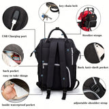 Stylish Baby Diaper Bag Backpack – Large Multi-Function Nappy Bag with Changing Pad | Travel Baby Care Backpack for Moms & Dads