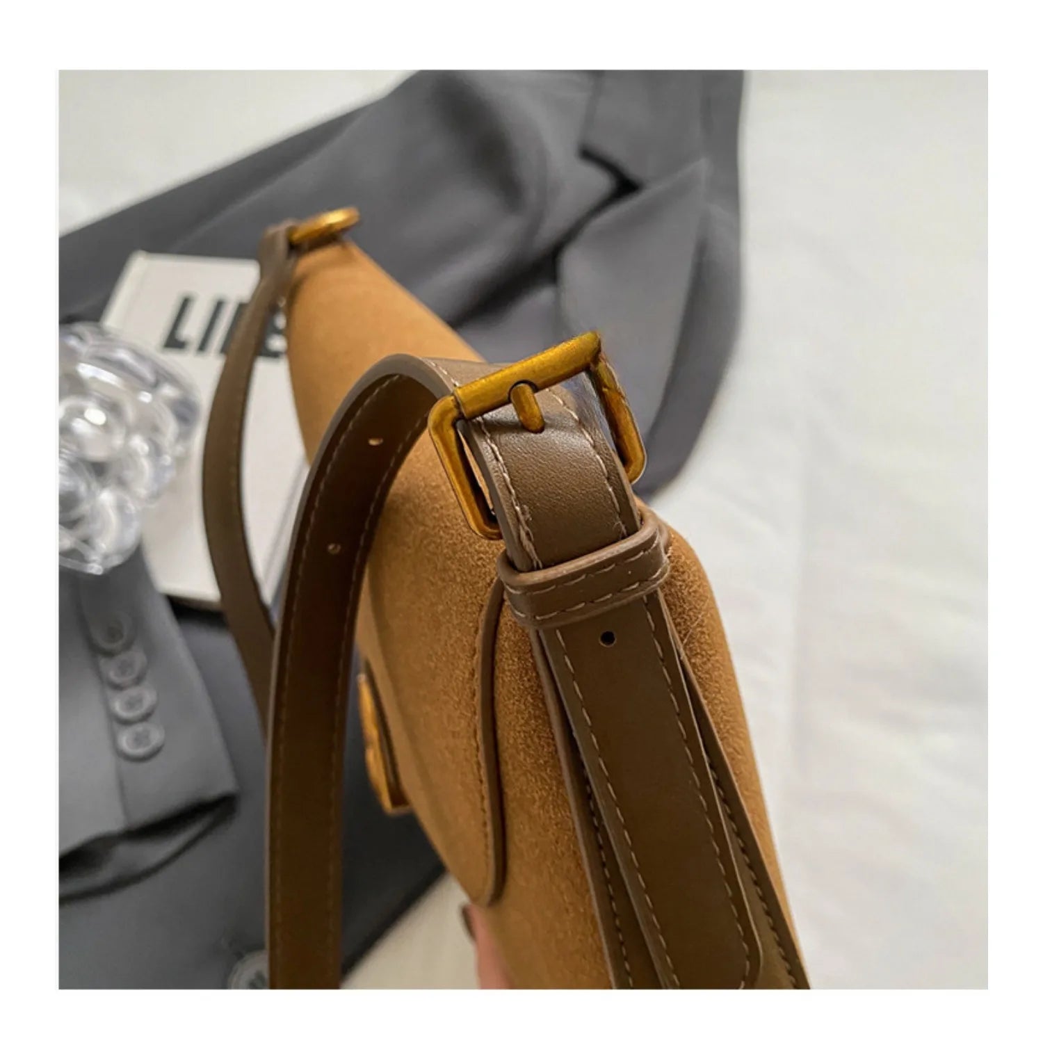 2025 Retro Fashion Women’s Saddle Bag – Minimalist Crossbody & Shoulder Bag for Daily Travel 👜✨