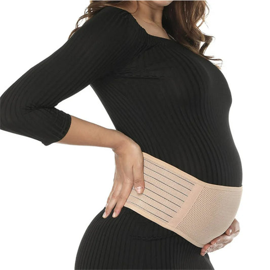 Soft Pregnancy Support Belt – Adjustable Maternity Belly Band for Single or Twin Pregnancy, Pubic Pain Relief & Back Support