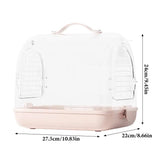 Portable Transparent Bird Carrier Backpack – Removable & Breathable Travel Cage for Cockatiel & Small Birds
