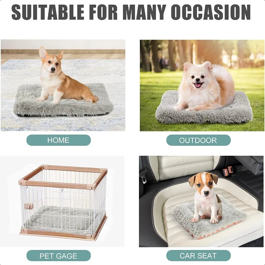 Self-Warming Foldable Cat Bed – 24×20in Thermal Heated Mat with Removable Cover, Extra Warm Cushion Pad for Cats & Small Pets