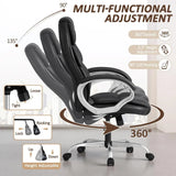 💺 High-Back Office Chair – PU Leather Executive Computer Desk Chair with Adjustable Height & Padded Swivel Seat
