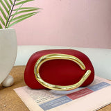 Women’s Retro PU Leather Clutch Bag – Elegant Evening Party Shoulder Crossbody Purse with Chain Strap & Phone Holder