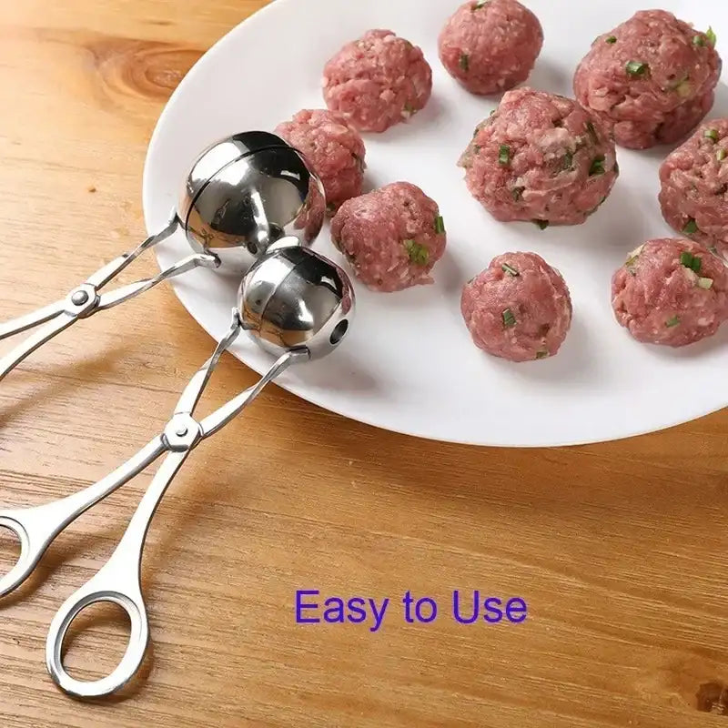 304 Stainless Steel Meatball Maker Clip – Fish-Ball & Rice-Ball Mold Form Tool