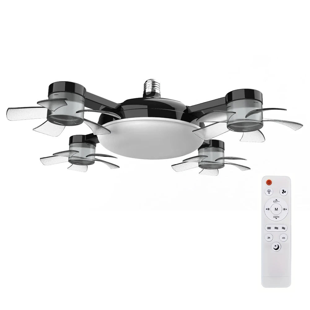 2-in-1 Hanging Fan with LED Lantern – Cordless Silent Ceiling Fan for Bedroom, Dining & Living Room 🌬️💡