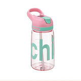 Cute Korean Style Water Bottle with Straw & Handle – BPA-Free 450ml Portable Drink Bottle for Girls