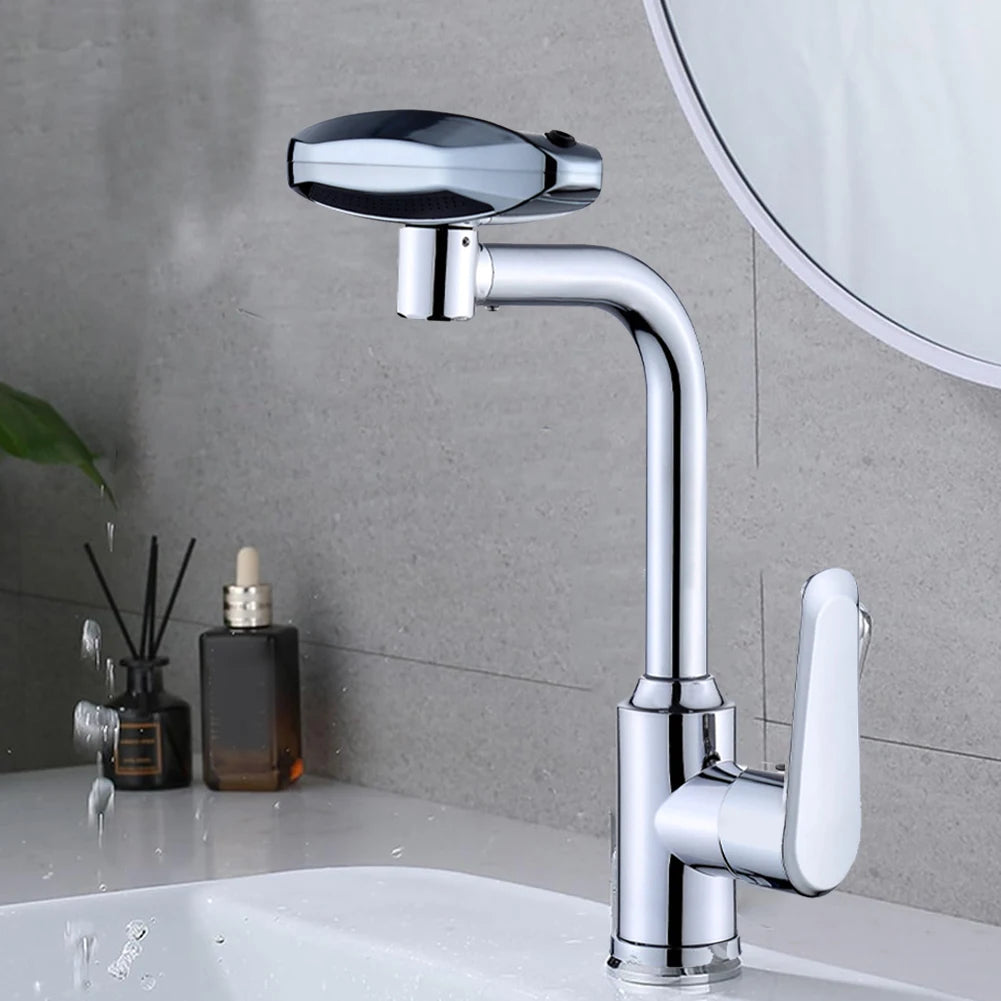 360° Swivel Multifunctional Faucet – Hot & Cold Mixer for Bathroom or Kitchen