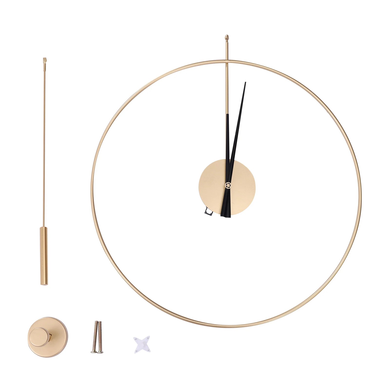20" Classical Silent Wall Clock – Nordic Style Quartz Movement for Living Room, Bedroom & Home Décor