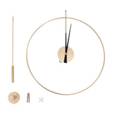 20" Classical Silent Wall Clock – Nordic Style Quartz Movement for Living Room, Bedroom & Home Décor