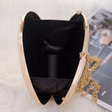 Smooth Mirror Acrylic Egg-Shaped Clutch – Luxury Shell Handbag for Women, Designer Evening & Party Purse