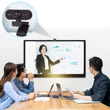 USB HD Webcam – 1080p/2K Autofocus Web Camera with Microphone, Plug & Play for PC, Laptop & Desktop