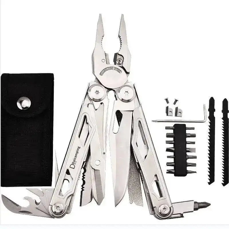 DAICAMPING DL30 Multi-Tool Set – Replaceable Parts, Pliers, Folding Knife & Cutter Survival Multi-Tool