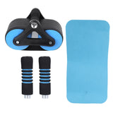 SpringBack Ab & Push-Up Roller Set – Quiet Core & Upper-Body Training Wheels (Blue) 🎯