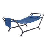 Belden Park® Polyester Hammock with Stand & Matching Pillow – Outdoor Relaxation Lounge