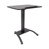 🖥️ Movable Stand-Up Computer Workstation – 25"x17" Desktop with Lockable Wheels & 246 lbs Capacity