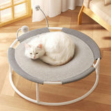 Raised Cat Hammock Bed – Removable & Washable Soft Mattress, Stable Indoor/Outdoor Pet Trampoline for Cats & Dogs