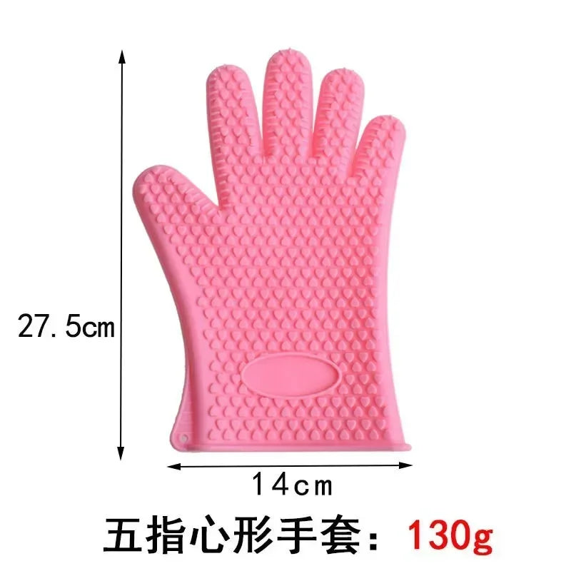 Pet Grooming Silicone Glove Mitt – Bath & Hair Removal Glove for Cats and Dogs, Gentle Washing & Grooming Tool