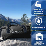 Maloo waterproof dry bag duffel – roll-top 40L/60L/100L duffel keeps gear dry for kayaking, rafting, boating & camping