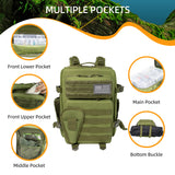 25L Tactical Fishing & Hunting Backpack – Waterproof Outdoor Pack | Men’s Large-Capacity Travel & Field Bag